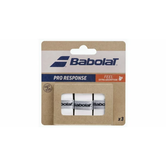 Overgrip Babolat Pro Response X3, 0,45 m, alb