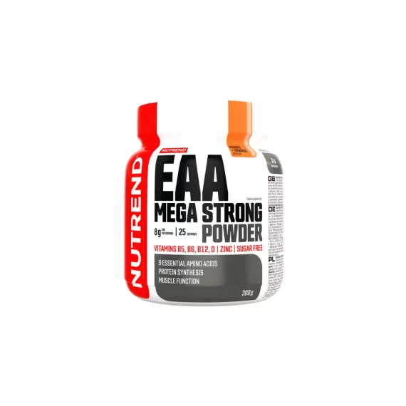 Supliment alimentar Nutrend EAA Mega Strong Powder cu 9 aminoacizi esentiali 300 g