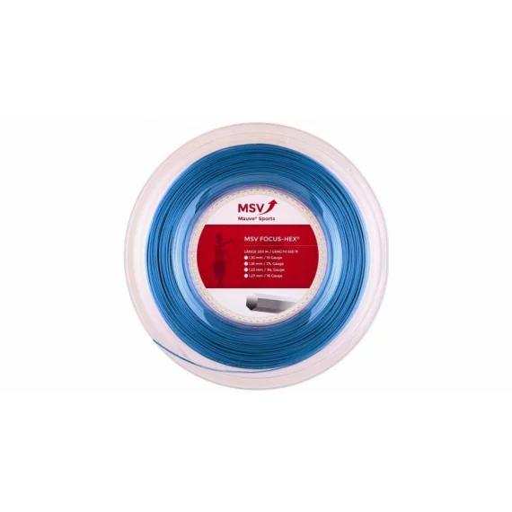Racordaj tenis Focus HEX 200 m, albastru