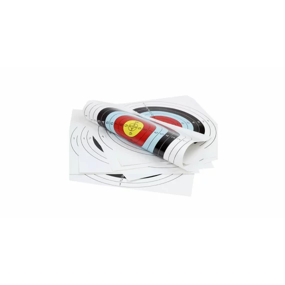 Tinta de tir cu arcul din hartie Archer Aim diametrul 60 cm, 10 buc