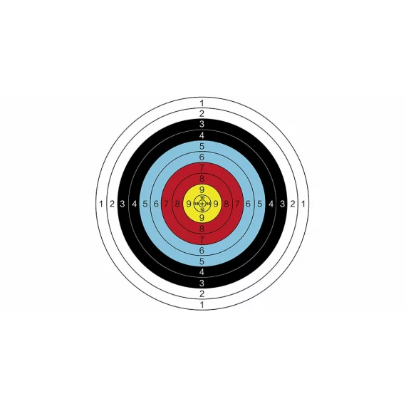Tinta de tir cu arcul din hartie Archer Aim diametrul 60 cm, 10 buc