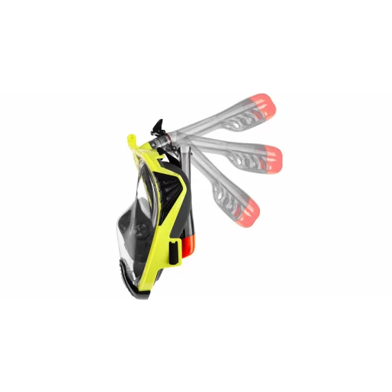 Masca de snorkeling full face Aqua-Speed Drift  L-XL, galben