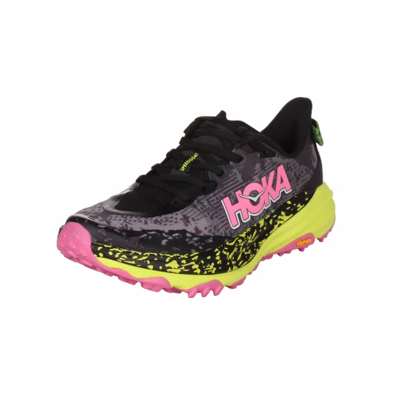 Incaltaminte alergare femei Hoka Speedgoat 6 W BNNH, negru-galben