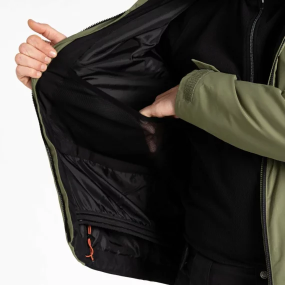 Geaca de schi pentru barbati, Dare2B Precision II, verde olive/negru