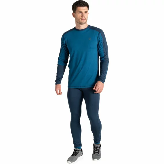 Set functional bluza si pantaloni termici pentru barbati, Dare2B Exchange IV, albastru