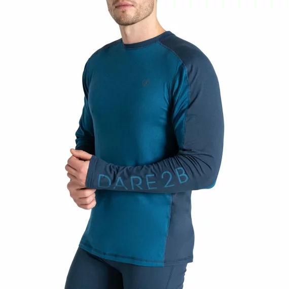 Set functional bluza si pantaloni termici pentru barbati, Dare2B Exchange IV, albastru