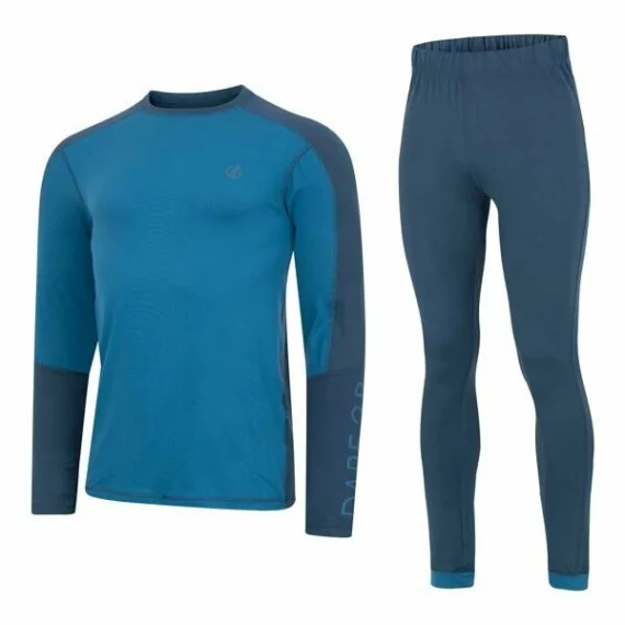 Set functional bluza si pantaloni termici pentru barbati, Dare2B Exchange IV, albastru
