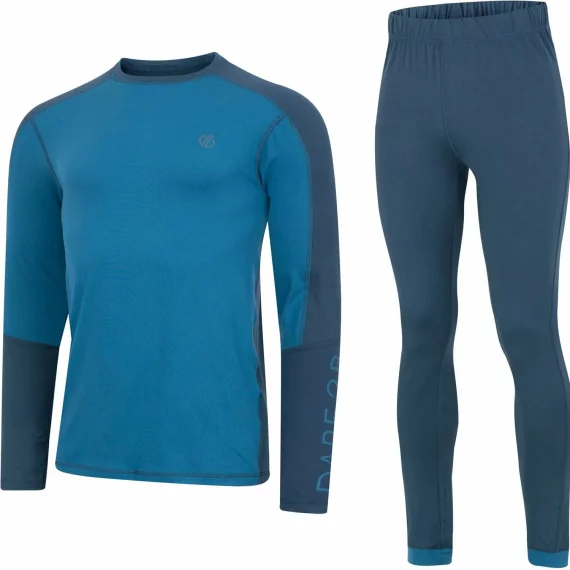 Set functional bluza si pantaloni termici pentru barbati, Dare2B Exchange IV, albastru