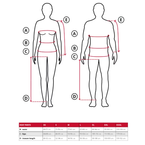 Set pantaloni incalziti Lenz Heat Pants 2.0 si acumulatori Lithium Pack RCB 1800 (USB), culoare negru