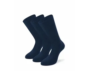 Set 3 perechi sosete Lenz Men Basic, albastru marin