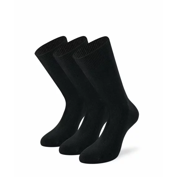 Set 3 perechi sosete Lenz Men Basic, negru