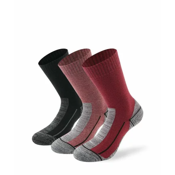 Set 3 perechi sosete Lenz Performance Multisport, rosu