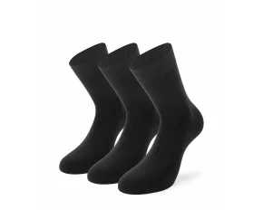 Set 3 perechi sosete pentru femei, Lenz Women Basic, negru
