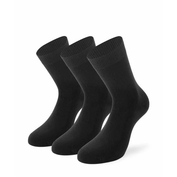 Set 3 perechi sosete pentru femei, Lenz Women Basic, negru