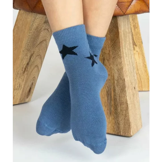 Set 5 perechi sosete pentru copii Lenz Boys 5 pack, mix blue