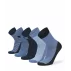 Set 5 perechi sosete pentru copii Lenz Boys 5 pack, mix blue