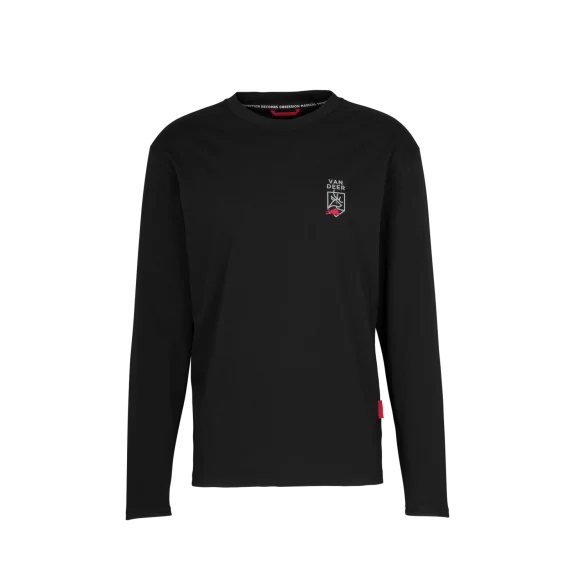 Bluza VAN DEER - Red Bull Sports Essential Longsleeve, negru