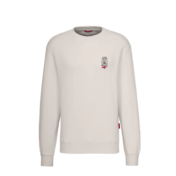 Pulover VAN DEER - Red Bull Sports Essential Sweater, alb