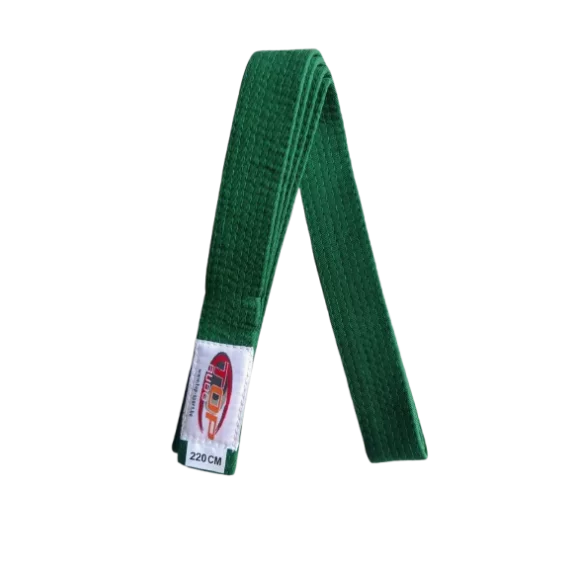 Centura din bumbac pentru kimono, Top Budo, lungime 220 cm, culoare verde