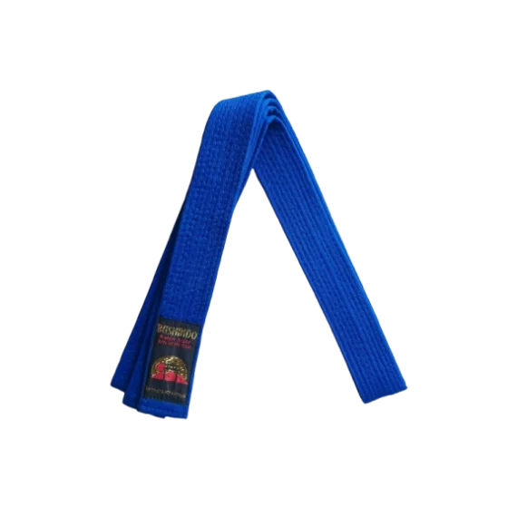 Centura din bumbac pentru kimono, Top Budo, lungime 220 cm, culoare albastru