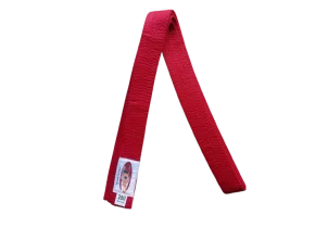 Centura din bumbac pentru kimono, Top Budo, lungime 280 cm, culoare rosu