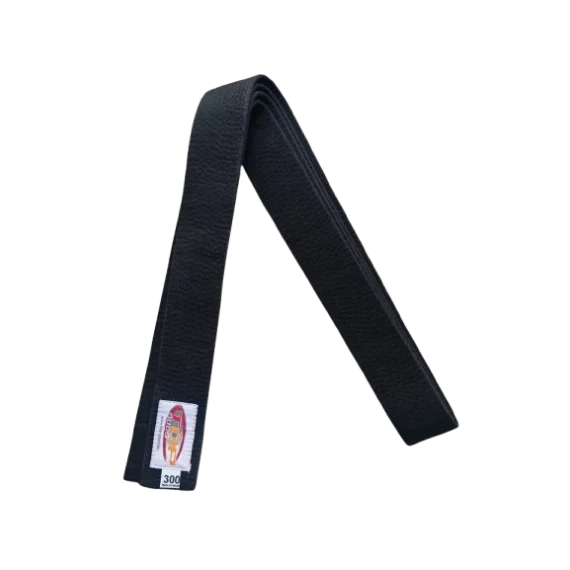 Centura din bumbac pentru kimono, Top Budo, lungime 300 cm, culoare negru