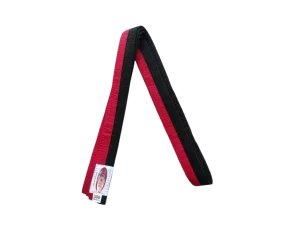 Centura din bumbac pentru kimono, Top Budo, lungime 300 cm, culoare rosu-negru