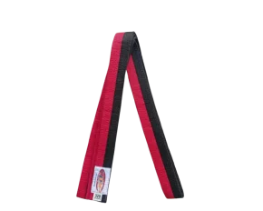 Centura din bumbac pentru kimono, Top Budo, lungime 320 cm, culoare rosu-negru