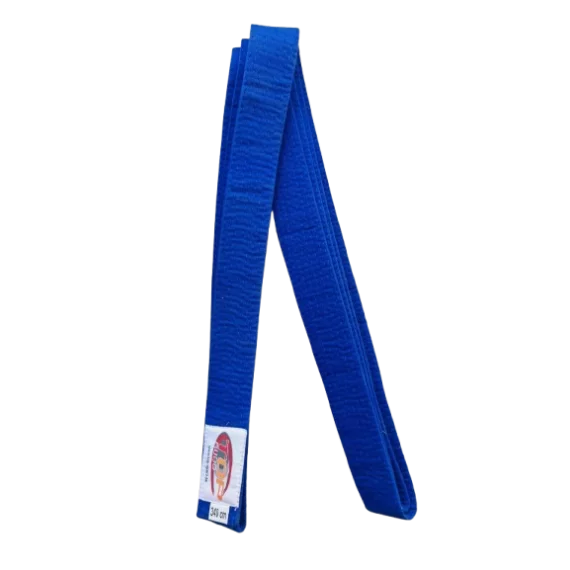 Centura din bumbac pentru kimono, Top Budo, lungime 340 cm, culoare albastru