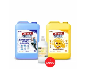 Pachet 10 litri Detergent ACTIVEMEN si HAPPYFAMILY (2×5 L) + Detergent Vase Eco 500mL CADOU