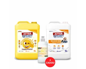 Pachet Detergent si Balsam HAPPYFAMILY 2×5 L + Detergent Vase Eco 500mL CADOU