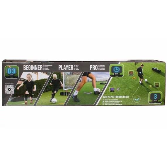 Rebounder fotbal Quickplay RXTR Home Coach cu panou LED si markere podea