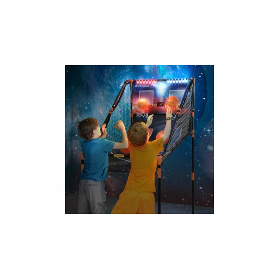 Joc de baschet pentru doi jucatori cu lumini si sunete Double Shot Basketball Arcade