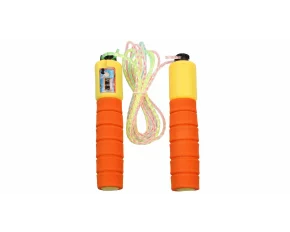 Coarda sarituri  JR 33, cu contor, lungime ajustabila, galben