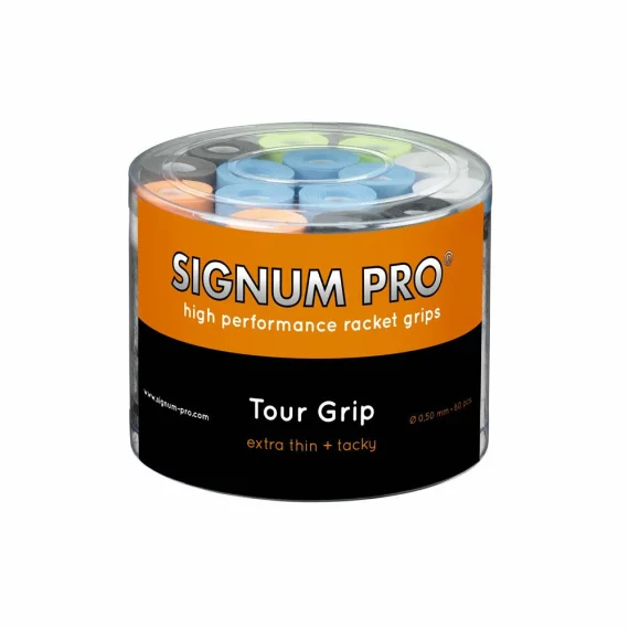 Set 60 overgripuri Signum Pro Tour, mix culori, grosime 0,50 mm