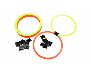 Set cu 16 cercuri si 20 conectori, 39 cm diametrul, Bicolor Hoop 16