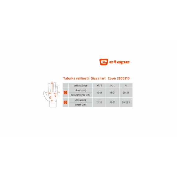 Manusi 2 in 1 Etape Cover pentru adulti, negru