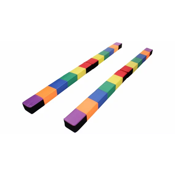 Instrument didactic cu bare drepte din spuma pentru echilibru, set 4 buc