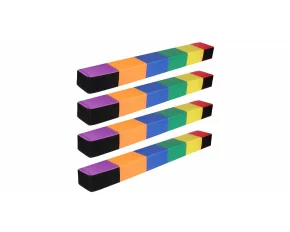 Instrument didactic cu bare drepte din spuma pentru echilibru, set 4 buc