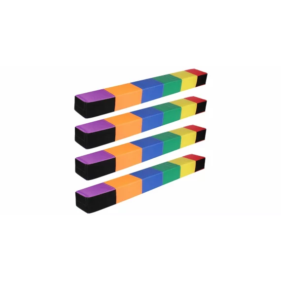 Instrument didactic cu bare drepte din spuma pentru echilibru, set 4 buc