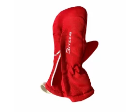 Manusi cu un deget si fermoar, Brizza Junior Baby Full ZIP, culoare rosu