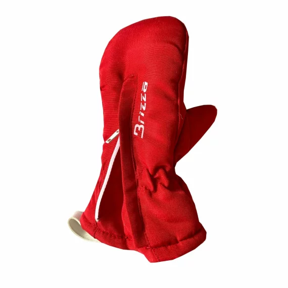 Manusi cu un deget si fermoar, Brizza Junior Baby Full ZIP, culoare rosu