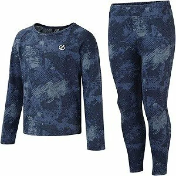 Set functional bluza si pantaloni termici pentru copii, Dare2B Kids SP20, albastru