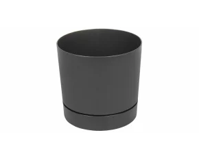 Ghiveci decorativ cu tava detasabila Oliver 18, gri antracit