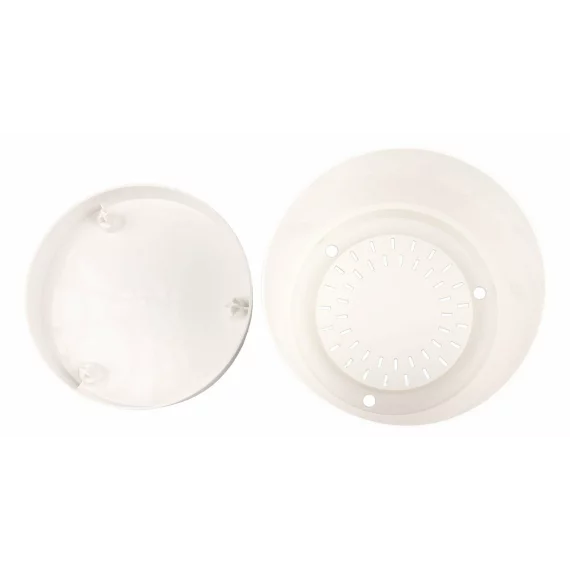 Ghiveci decorativ cu tava detasabila Oliver 18, alb