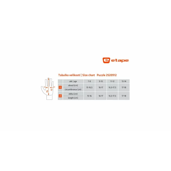 Manusi Etape Puzzle pentru copii, negru-roz