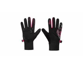 Manusi Etape Puzzle pentru copii, negru-roz