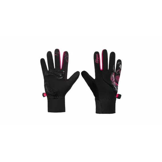 Manusi Etape Puzzle pentru copii, negru-roz