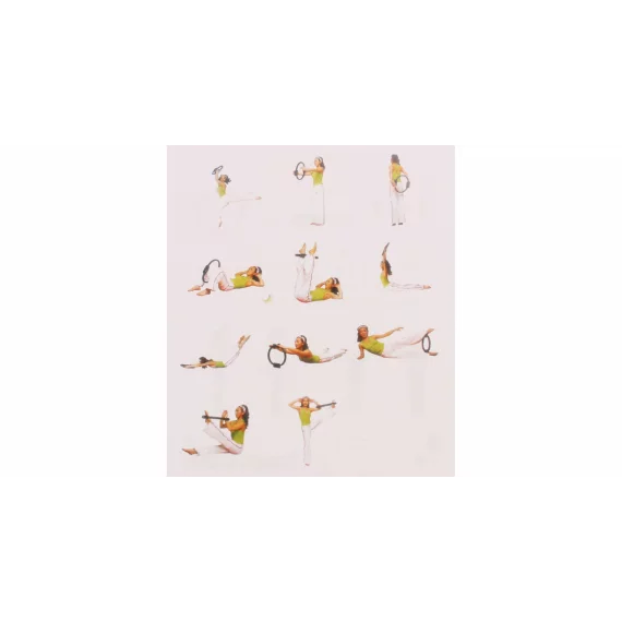 Set cu 4 accesorii pentru yoga si pilates Merco Yoga 4P, violet