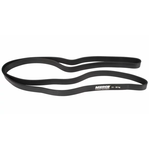 Banda de antrenament Latex Force Band, 21 mm, rezistenta 11 - 30 kg , negru